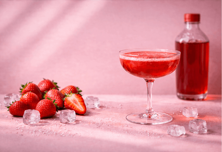 Aardbei cocktail
